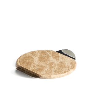 Platou pentru servire maro din marmura 25x30 cm Adoma Kave Home