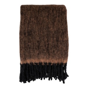 Pled maro inchis din fibre 130x170 cm Carmel House Nordic