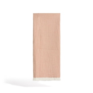 Pled roz din bumbac 130x170 cm Nafine Kave Home