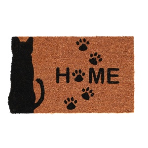 Pres intrare maro din fibre naturale 45x75 cm Cat Esschert Design