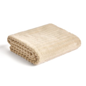 Prosop bej din bumbac 70x140 cm Navira Kave Home