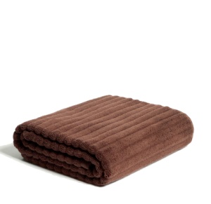 Prosop maro deschis din bumbac 70x140 cm Navira Kave Home