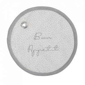 Protectie pentru vase fierbinti gri/alba din bumbac Mavi Bloomingville
