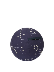 Puf albastru inchis din bumbac 50 cm Constellation Ferm Living