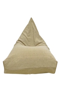 Puf dreptunghiular bej din bumbac 75x125 cm Emily Lorena Canals