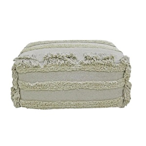 Puf patrat verde din bumbac 50x50 cm Air Lorena Canals