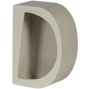 Raft din lemn gri 24 cm Noam Low Woood