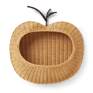 Raft maro din ratan 50 cm Apple Ferm Living