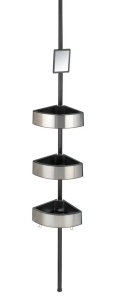 Raft pentru baie negru/argintiu din metal Premium Wenko
