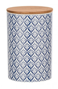 Recipient cu capac multicolor din ceramica si lemn 1,45 L Lorca XL Wenko
