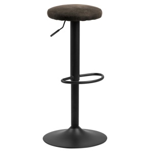 Scaun bar ajustabil din textil gri antracit Finch Quiet Object