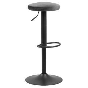 Scaun bar ajustabil din textil gri inchis Finch Quiet Object