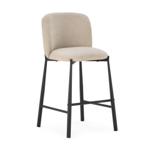Scaun bar bej din textil Ginny Quiet Object