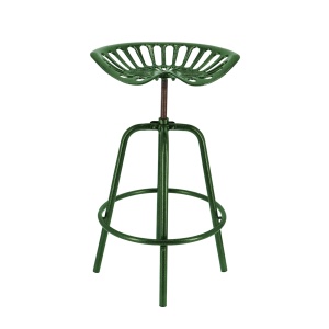 Scaun bar exterior verde din metal Tractor 73 Esschert Design