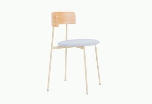 Scaun dining bej/albastru din metal Friday Kvadrat Vidar Ice - 723 FEST