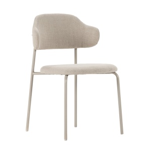 Scaun dining bej din textil Adriel The Home Collection