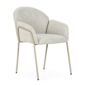 Scaun dining bej din textil Aslin The Home Collection