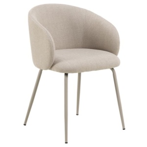 Scaun dining bej din textil Eleanor Quiet Object