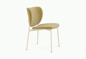 Scaun dining bej/verde fistic din metal Eve Royal pistache - 52 FEST