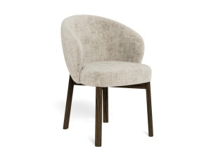 Scaun dining din textil bej Darlene Dark Quiet Object
