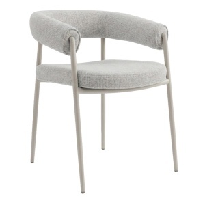 Scaun dining din textil bej Nuba Quiet Object