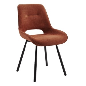 Scaun dining din textil maro Meliora Quiet Object