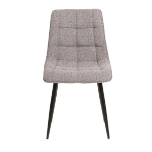 Scaun dining gri din textil Chic The Home Collection