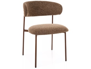 Scaun dining maro cappuccino din textil Elton The Home Collection