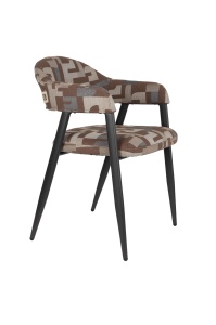 Scaun dining maro deschis din textil Miyo Dutchbone