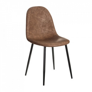 Scaun dining maro din poliuretan si metal Sierra The Home Collection