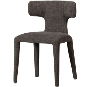 Scaun dining maro espresso din textil Permit Woood