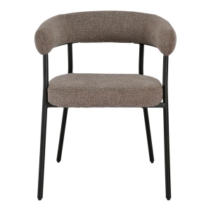Scaun dining maro/negru din textil Trivio House Nordic