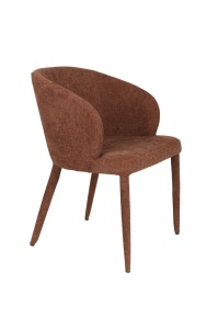 Scaun dining portocaliu din textil Tamsin The Home Collection