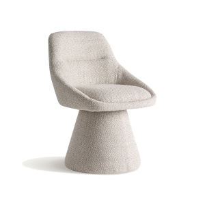 Scaun dining rotativ bej din bumbac Essen Vical Home