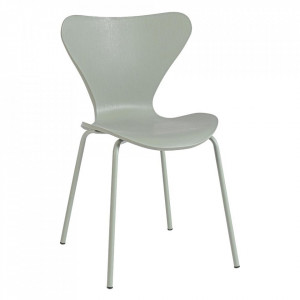 Scaun dining verde din metal Tessa Bizzotto