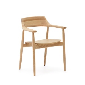 Scaun exterior dining maro din lemn Fondes Kave Home