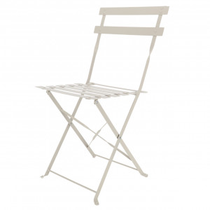 Scaun exterior dining pliabil crem din metal Desert Dream Esschert Design