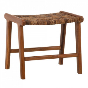Scaunel maro din coaja de banan si lemn de tec Alex The Home Collection