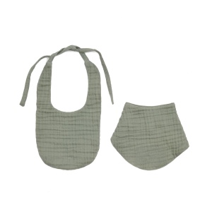 Set 2 bavete verzi din bumbac Prune Kave Home