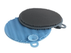 Set 2 bureti negru/albastru din fibre sintetice Soft Wenko