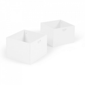 Set 2 cutii albe din MDF Nunila Kave Home