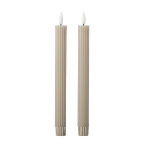Set 2 decoratiuni luminoase bej din fibre naturale Ponza Bloomingville