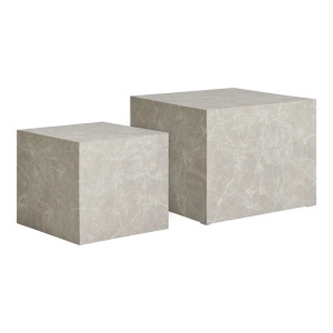 Set 2 mese de cafea bej Prague House Nordic