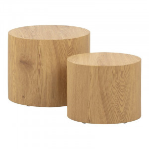 Set 2 mese de cafea maro Mice Quiet Object