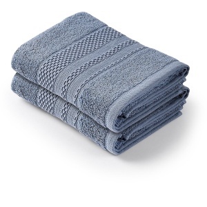 Set 2 prosoape albastre din bumbac 50x90cm Piramit The Home Collection