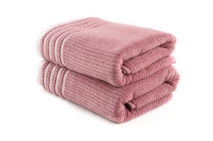 Set 2 prosoape roz din bumbac Mayra The Home Collection
