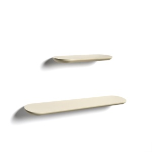 Set 2 rafturi bej din metal Arely Kave Home