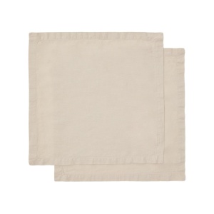 Set 2 servete gri din fibre naturale 35x35 cm Aldine Kave Home