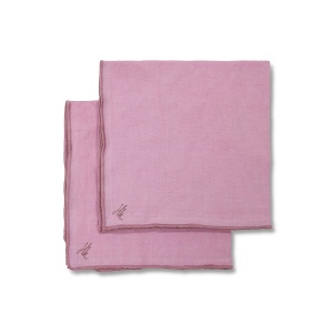 Set 2 servete roz din fibre naturale 50x50 cm Ease HKliving