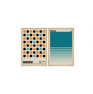 Set 2 tablouri multicolore din lemn 50x70 cm Huhu249 The Home Collection